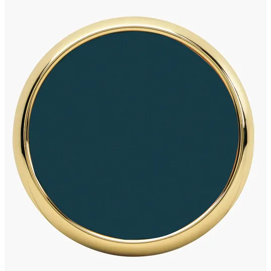 JAFFA® Leather Coaster with Metal Base — view 2