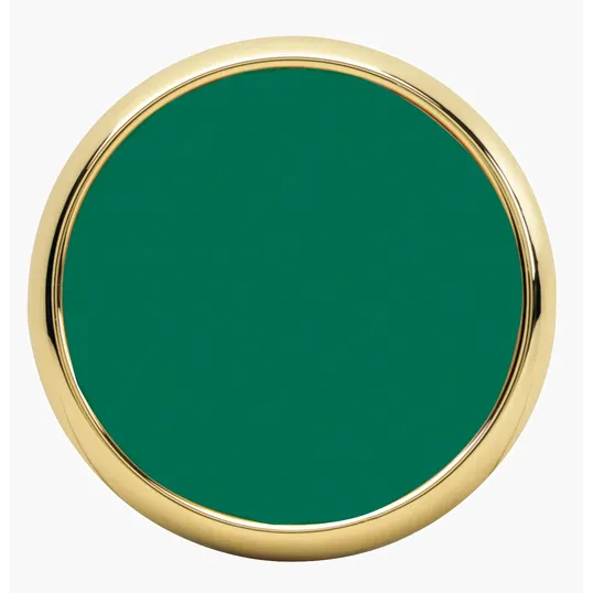 JAFFA® Leather Coaster with Metal Base — view 5