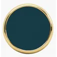 JAFFA® Leather Coaster with Metal Base — view 2