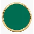 JAFFA® Leather Coaster with Metal Base — view 5