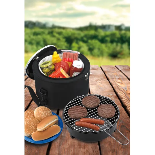 Koozie® Portable BBQ Grill with Cooler Bag