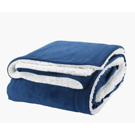Sherpa Throw with Fleece Face — view 2