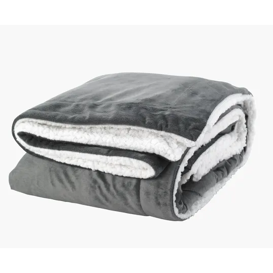 Sherpa Throw with Fleece Face — view 7