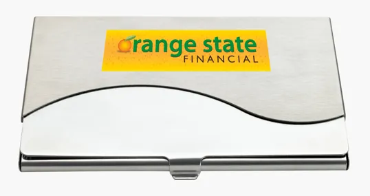 Good Value™ Premium Stainless Steel Business Card Holder — view 3