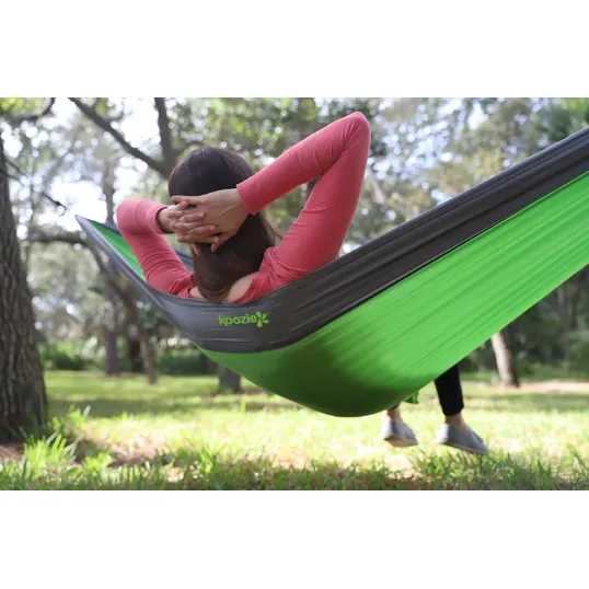 Koozie® Camp Hammock with Carabiners and Tree Straps — view 12