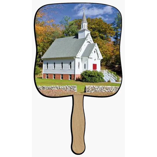 Skinner & Kennedy® Little White Church Pictorial Hand Fan — view 11