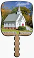 Skinner & Kennedy® Little White Church Pictorial Hand Fan — view 3