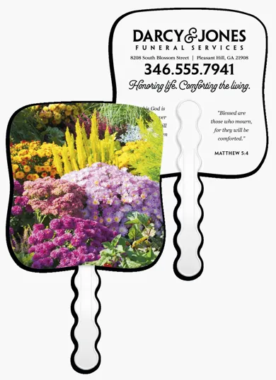 Skinner & Kennedy® Bountiful Garden Pictorial Hand Fan — view 7
