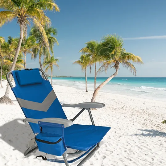 Koozie® Clearwater Beach Backpack Chair with Cooler — view 7