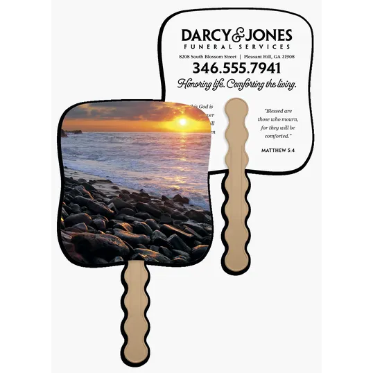 Skinner & Kennedy® Sunset Shore Pictorial Hand Fan — view 10
