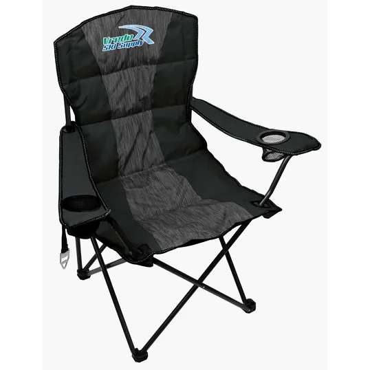Premium Heather Stripe Folding Chair with Carry Bag — view 11