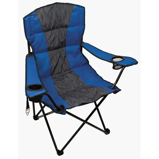 Premium Heather Stripe Folding Chair with Carry Bag — view 2