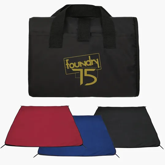 Water-Resistant Recycled Picnic Blanket with Corner Stakes — view 8