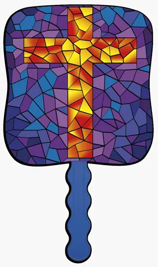 Skinner & Kennedy® Cross Pictorial Hand Fan — view 4