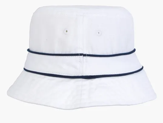 Cotton Bucket Hat with Trim — view 6