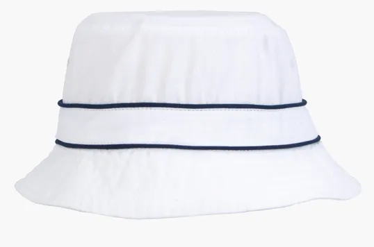 Cotton Bucket Hat with Trim — view 5