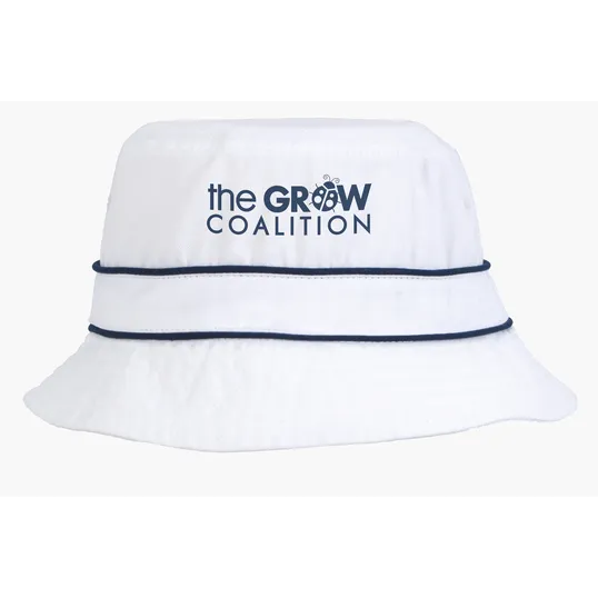 Cotton Bucket Hat with Trim — view 9