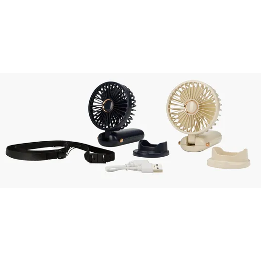 Rechargeable Mini Handheld Fan with Lanyard and Phone Stand Base — view 18