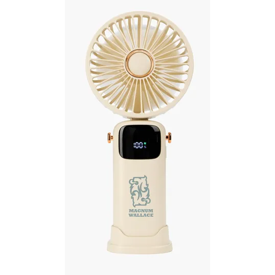 Rechargeable Mini Handheld Fan with Lanyard and Phone Stand Base — view 11