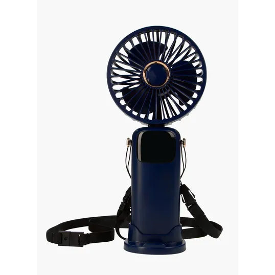 Rechargeable Mini Handheld Fan with Lanyard and Phone Stand Base — view 5