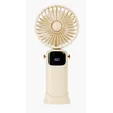 Rechargeable Mini Handheld Fan with Lanyard and Phone Stand Base
