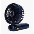 Rechargeable Mini Handheld Fan with Lanyard and Phone Stand Base — view 6