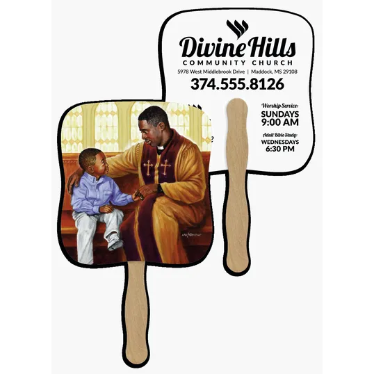 Skinner & Kennedy® Spiritual Guidance Pictorial Hand Fan — view 9