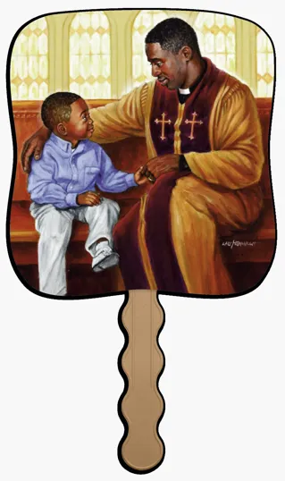 Skinner & Kennedy® Spiritual Guidance Pictorial Hand Fan — view 5