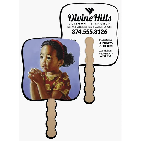 Skinner & Kennedy® Heavenly Prayer Pictorial Hand Fan — view 9