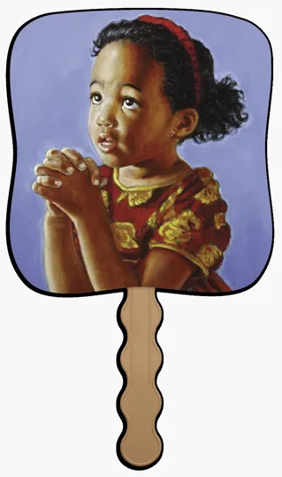 Skinner & Kennedy® Heavenly Prayer Pictorial Hand Fan — view 4