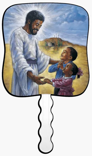 Skinner & Kennedy® Divine Enlightenment Pictorial Hand Fan — view 3