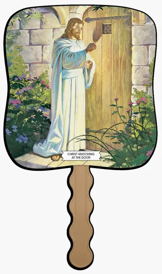 Skinner & Kennedy® Christ Knocking At The Door Pictorial Hand Fan — view 8