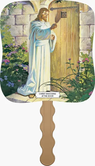 Skinner & Kennedy® Christ Knocking At The Door Pictorial Hand Fan — view 7