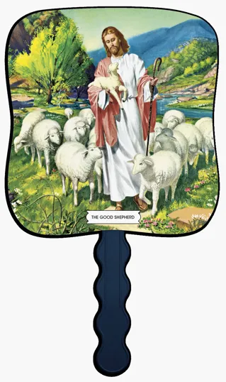 Skinner & Kennedy® The Good Shepherd Pictorial Hand Fan — view 8
