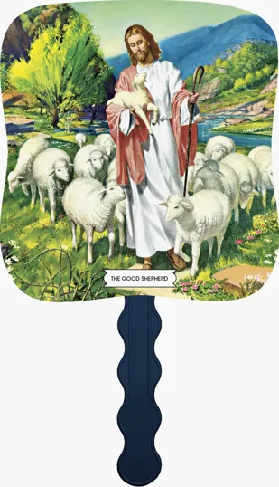 Skinner & Kennedy® The Good Shepherd Pictorial Hand Fan — view 7