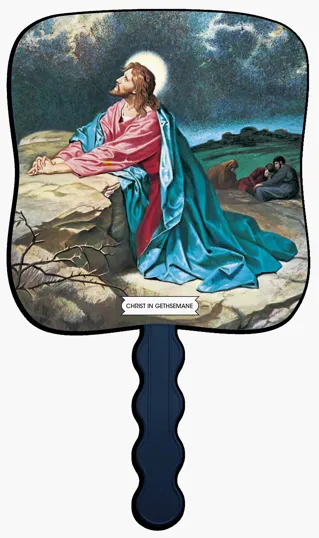 Skinner & Kennedy® Christ In Gethsemane Pictorial Hand Fan — view 8