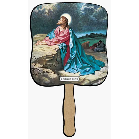 Skinner & Kennedy® Christ In Gethsemane Pictorial Hand Fan — view 11