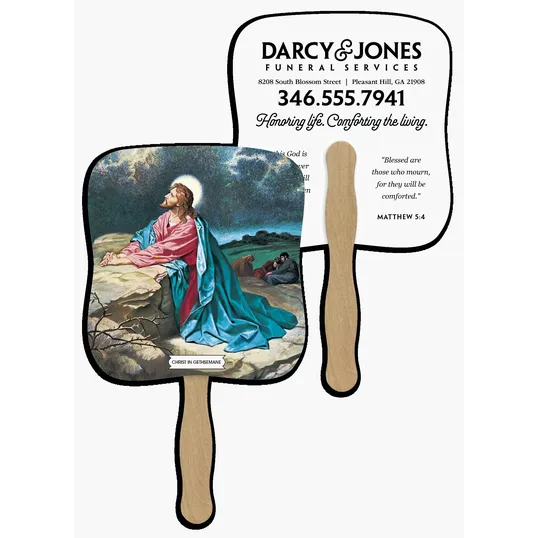 Skinner & Kennedy® Christ In Gethsemane Pictorial Hand Fan — view 10