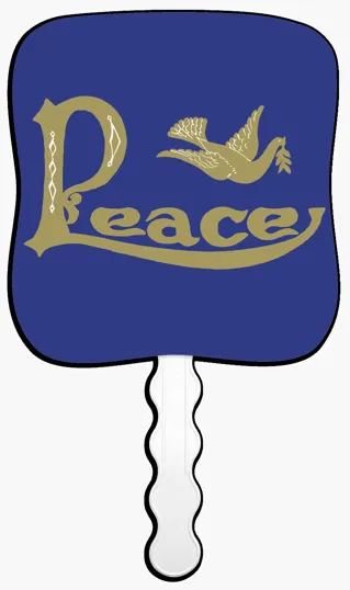 Skinner & Kennedy® Peace Pictorial Hand Fan — view 8