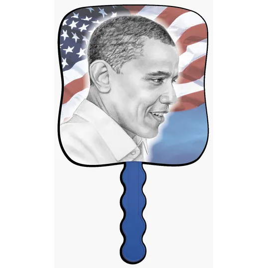 Skinner & Kennedy® President Barack Obama Pictorial Hand Fan — view 11