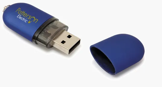 Universal Source® 8 GB Oval USB 2.0 Flash Drive — view 8