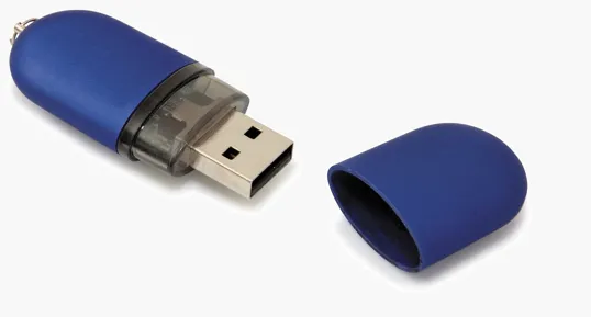 Universal Source® 8 GB Oval USB 2.0 Flash Drive — view 2