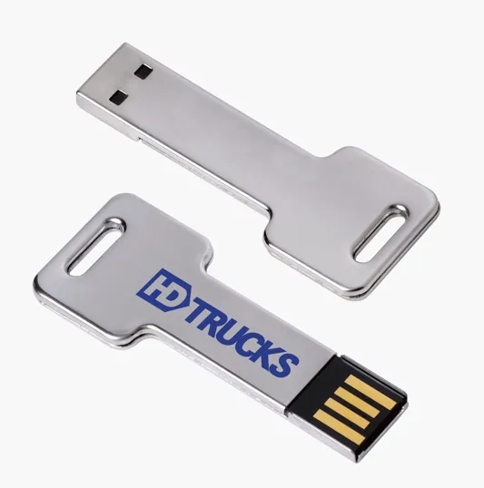 Universal Source® 8 GB Silver Key USB 2.0 Flash Drive — view 2