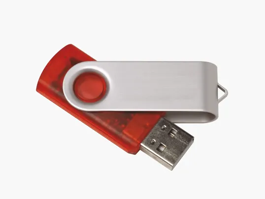 Universal Source® 1 GB Translucent Folding USB 2.0 Flash Drive — view 3