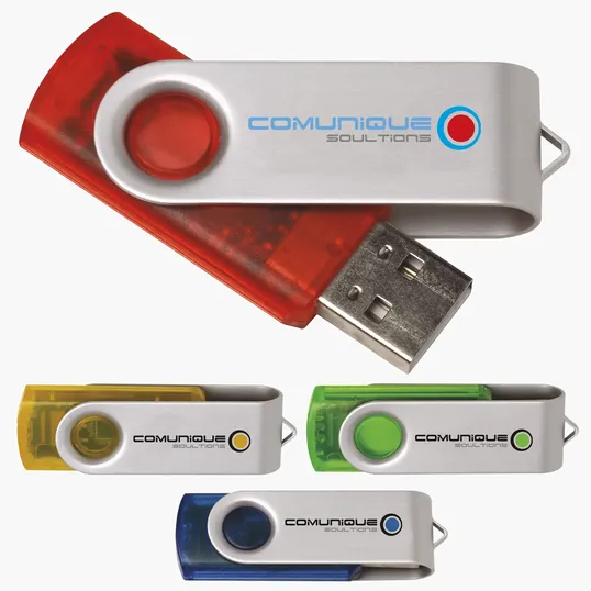 Universal Source® 1 GB Translucent Folding USB 2.0 Flash Drive — view 9