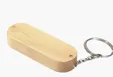 Universal Source® 2 GB Bamboo Bullet Keyring USB 2.0 Flash Drive — view 2