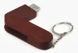 Universal Source® 16 GB Bamboo Bullet Keyring USB 2.0 Flash Drive — view 3