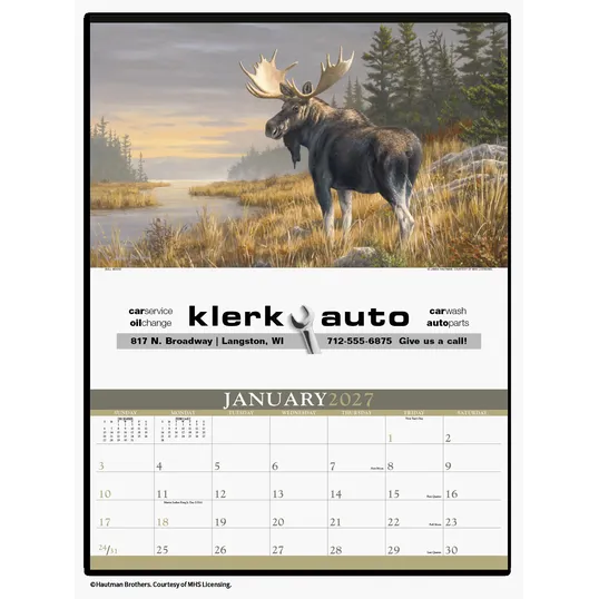 Triumph® Calendars Wildlife Art by the Hautman Brothers Wall Calendar