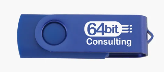 Universal Source® 1 GB Two Tone Folding USB 2.0 Flash Drive — view 6