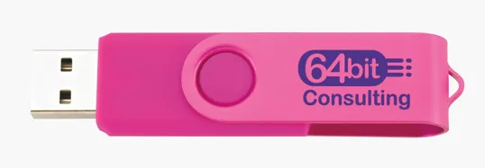 Universal Source® 1 GB Two Tone Folding USB 2.0 Flash Drive — view 10